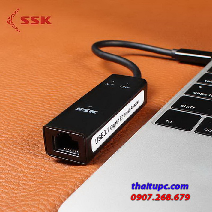 sskshuc030externalusb31typectoethernetadapter101001000mbps