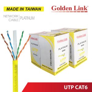 Cable Cat 6 - Golden Link - màu vàng thùng 305m