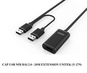 Cáp USB Nối Dài 2.0 (20m) Extension Unitek (Y-279)