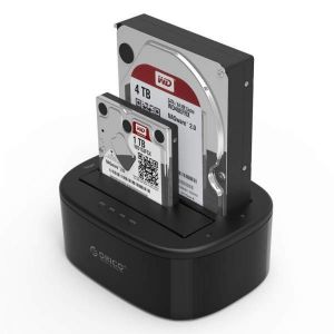 Đế ổ cứng (Docking) 2 khe cắm: 3.5" và 2.5" SATA 3 USB 3.0 Orico 6228US3-C