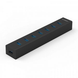 BỘ CHIA USB HUB 7 CỔNG USB 3.0 , ĐEN , ORICO H7013-U3-AD-BK