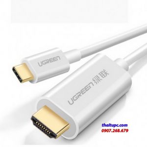 Cáp chuyển đổi USB Type-C to HDMI hỗ trợ 4K, 3D dài 1,5m chính hãng Ugreen 30841