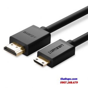 Cáp Mini HDMI Sang HDMI 3m Ugreen 10118 Hỗ Trợ 4K