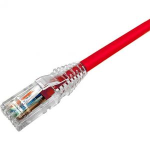 CÁP MẠNG CHÍNH HÃNG AMP/COMMSCOPE U/UTP, CAT.6, CM (PVC), MÀU ĐỎ, 1.5M