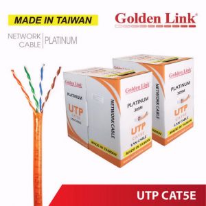 CÁP MẠNG GOLDEN LINK PLATINUM UTP CAT 5E 100M – MÀU CAM TW1101-100 (MADE IN TAIWAN) (GL01003)