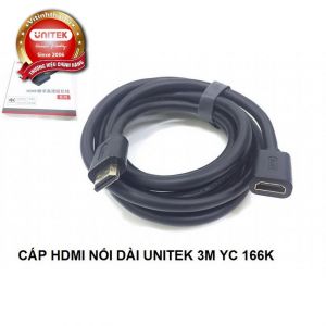 CÁP HDMI NỐI DÀI 4K - 3M EXTENSION UNITEK (Y-C 166K)