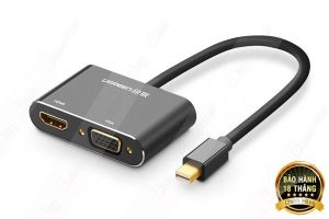 Cáp Mini Displayport to VGA + HDMI chính hãng Ugreen 20422