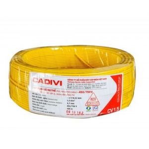 Dây điện đơn cadivi 1.5 mm2 CV 1.5 cuộn 100m