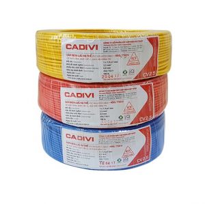 Dây cáp điện đơn CV 2.5 CADIVI cuộn 100m