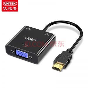 CÁP CHUYỂN ĐỔI TÍN HIỆU HDMI --> VGA 15CM UNITEK V128BBK (CÓ AUDIO)