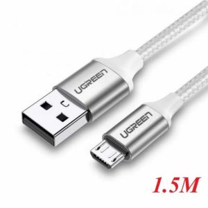 CÁP MICRO USB 2.0 BỌC NHÔM CHỐNG NHIỄU US290 UGREEN 60152 1.5M