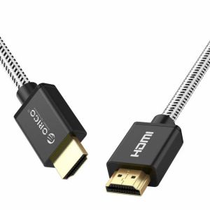 CÁP HDMI 1M ORICO HD501-10-BK CHUẨN 2.0 4K/60HZ (DÂY DÙ)