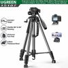 tripod-3-chan-cho-may-anh-dien-thoai-ugreen-15187-lp661-cao-55cm-175cm-xoay-360-do - ảnh nhỏ  1