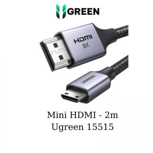 Cáp Mini HDMI to HDMI dài 2m hỗ trợ 8K Ugreen 15515