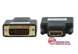 ĐẦU ĐỔI HDMI (L) -> DVI 24 + 1 (K) UNITEK (Y-A 007)