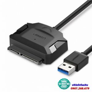 Cáp USB to SATA 3.0 Cắm ổ cứng HDD 2.5" & ổ SSD hiệu Ugreen 40384