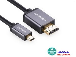 Cáp Micro HDMI to HDMI Ugreen 10119 Gold có độ dài 2m