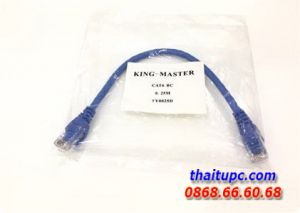 CÁP UTP CAT 6 AM - 0.25M KINGMASTER (TY-0025B) 318HP