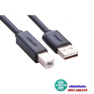 Cáp USB 2.0 máy in 1,5m Ugreen 10350 đầu cáp mạ vàng chính hãng