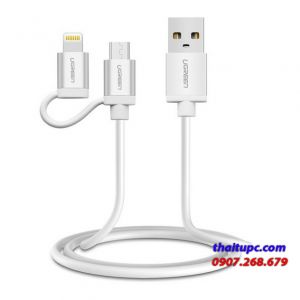 Cable USB sang 2 đầu Micro USB Ugreen 20749