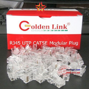 Hạt mạng RJ45 Golden link CAT5E UTP – Đầu bấm mạng Golden link
