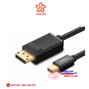 Cáp chuyển đổi Mini Displayport to Displayport dài 1,5m Ugreen 10477 Hỗ trợ Full HD 3D 4K