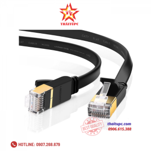 Cáp mạng đúc sẵn Cat7 dài 15m dẹt chính hãng Ugreen 11266 Cao cấp