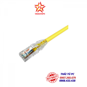 CÁP MẠNG CHÍNH HÃNG AMP/COMMSCOPE U/UTP, CAT.6, CM (PVC), MÀU VÀNG,2M