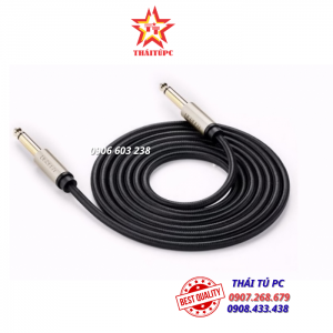 CÁP ÂM THANH 6.5MM CHỐNG NHIỄU MẠ VÀNG CAO CẤP DÀI 5M UGREEN 40813