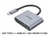 bo-chuyen-doi-usb-c-sang-hdmi-vga-4k-60hz-unitek-v1126a - ảnh nhỏ 5