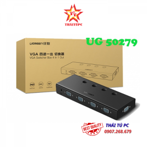 BỘ GỘP VGA 4 VÀO 1 RA HỖ TRỢ FULL HD 500MHZ CHÍNH HÃNG UGREEN 50279 CAO CẤP