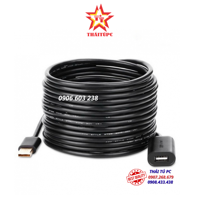 CÁP USB NỐI DÀI 20M CÓ CHÍP KHUẾCH ĐẠI CHÍNH HÃNG UGREEN 10324 CAO CẤP CÁP USB NỐI DÀI 20M CÓ CHÍP KHUẾCH ĐẠI CHÍNH HÃNG UGREEN 10324 CAO CẤP
