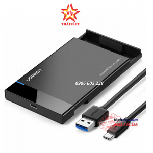 HỘP ĐỰNG Ổ CỨNG 2,5INCH SATA USB TYPE-C HỖ TRỢ 6TB CHÍNH HÃNG UGREEN 50743 CAO CẤP
