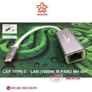 Cáp Type C sang LAN Gigabit Mpard MH091