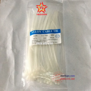 [ Mua 10 tặng 1 ] DÂY RÚT NHỰA TRẮNG 1,5 TẤC (15cm)