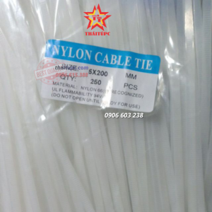 Dây rút nhựa trắng 2 tấc trắng (20cm)