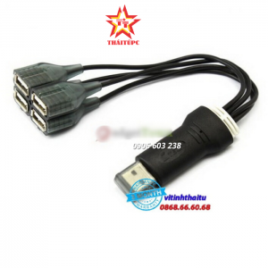 Hub USB Dtech 4-1 (DT 3020) dây