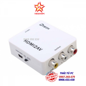 Bộ chuyển đổi HDMI to AV chính hãng Dtech DT-6524 cao cấp