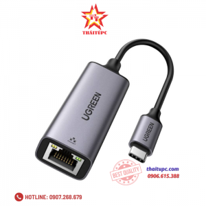 Cáp chuyển Usb Type-C to Lan 10/100/1000Mbps Ugreen 50737