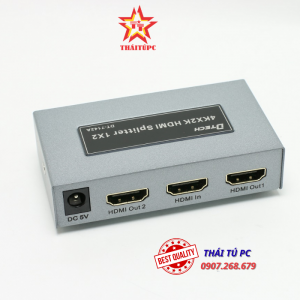 Bộ chia HDMI 1 ra 2 chính hãng cao cấp Dtech DT-7142A