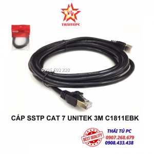 CÁP MẠNG SSTP CAT 7 - 3M UNITEK (C1811EBK)