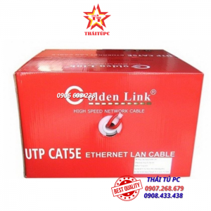 CÁP MẠNG GOLDEN LINK PLATINUM CAT.5E UTP MÀU CAM (GL01031, 305 MÉT/CUỘN)