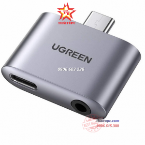 ĐẦU CHUYỂN USB TYPE C TO 3.5MM + SẠC PD 30W CHÍNH HÃNG UGREEN 70311