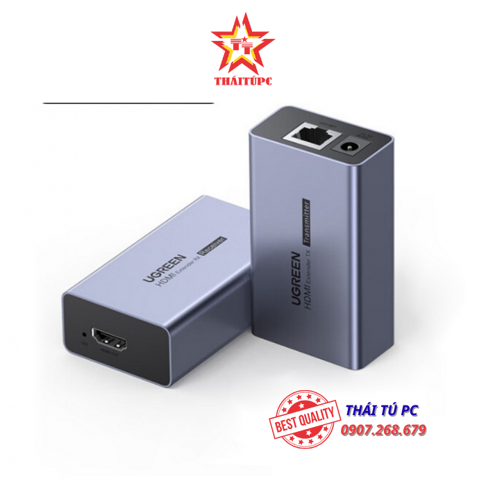 BỘ CHUYỂN ĐỔI HDMI 50M QUA CÁP MẠNG CAT5, CAT6 UGREEN 90811 BỘ CHUYỂN ĐỔI HDMI 50M QUA CÁP MẠNG CAT5, CAT6 UGREEN 90811