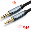 day-av-3-5mm-m/m-ugreen-10689-dai-5m-dau-hop-kim-boc-luoi-cao-cap - ảnh nhỏ  1
