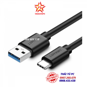 CÁP USB 3.0 TO USB TYPE C DÀI 1M5 UGREEN 20883 US184, SẠC NHANH QC 3.0, TỐC ĐỘ 5GBPS