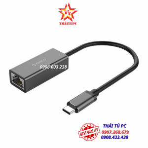CÁP CHUYỂN ĐỔI TỪ TYPE C SANG LAN GIGABIT ORICO XC-R45-V1-BK-BP