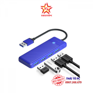 BỘ CHIA USB HUB ORICO PAPW4A-U3-015 (4 CỔNG USB 3.0, TRẮNG, ĐEN, XANH DƯƠNG, HỒNG)
