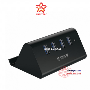 HUB 4 CỔNG USB 3.0 KÈM ĐẾ ĐỠ ĐIỆN THOẠI ORICO SHC-U3-V2-BK