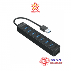 BỘ CHIA USB ORICO TWU3-7A-BK (TỪ 1 RA 7 CỔNG USB 3.0)